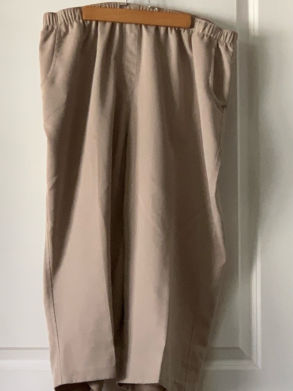 Tan pull-on pants